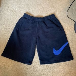 Nike Cotton Sweat Shorts Size L Navy